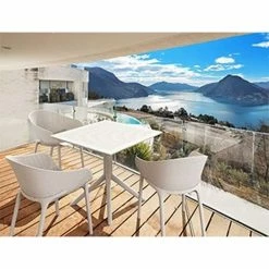 Siesta SKY WHITE 80X80X74εκ. ΤΡΑΠΕΖΙ ΠΟΛ/ΝΙΟΥ -κατάστημα καρεκλών sky white 80x80x74εκ τραπεζι πολ νιου 2