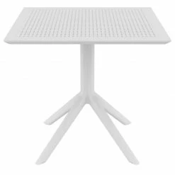 Siesta SKY WHITE 80X80X74εκ. ΤΡΑΠΕΖΙ ΠΟΛ/ΝΙΟΥ