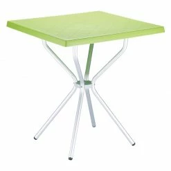 Siesta SORTIE LIGHT GREEN 70Χ70Χ72εκ. ΤΡΑΠΕΖΙ ΠΟΛ/ΝΙΟΥ/ΑΛΟΥΜ.