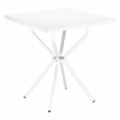 Siesta SORTIE WHITE 70Χ70Χ72εκ. ΤΡΑΠΕΖΙ ΠΟΛ/ΝΙΟΥ/ΑΛΟΥΜ.