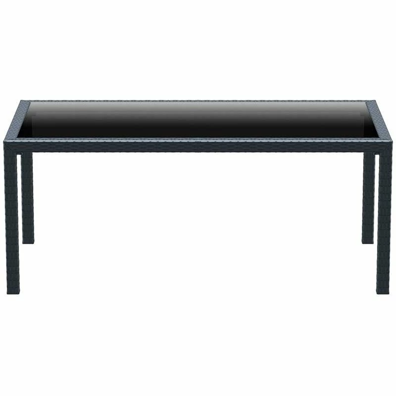 Siesta TAHITI DARK GREY 180Χ94Χ75εκ. ΤΡΑΠΕΖΙ ΜΕ ΤΖΑΜΙ ΠΟΛ/ΝΙΟΥ 2 Siesta TAHITI DARK GREY 180Χ94Χ75εκ. ΤΡΑΠΕΖΙ ΜΕ ΤΖΑΜΙ ΠΟΛ/ΝΙΟΥ - Image 2