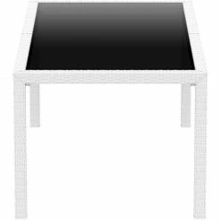 Siesta TAHITI WHITE 180Χ94Χ75εκ. ΤΡΑΠΕΖΙ ΜΕ ΤΖΑΜΙ ΠΟΛ/ΝΙΟΥ -κατάστημα καρεκλών tahiti white 180χ94χ75εκ τραπεζι με τζαμι πολ νιου 2