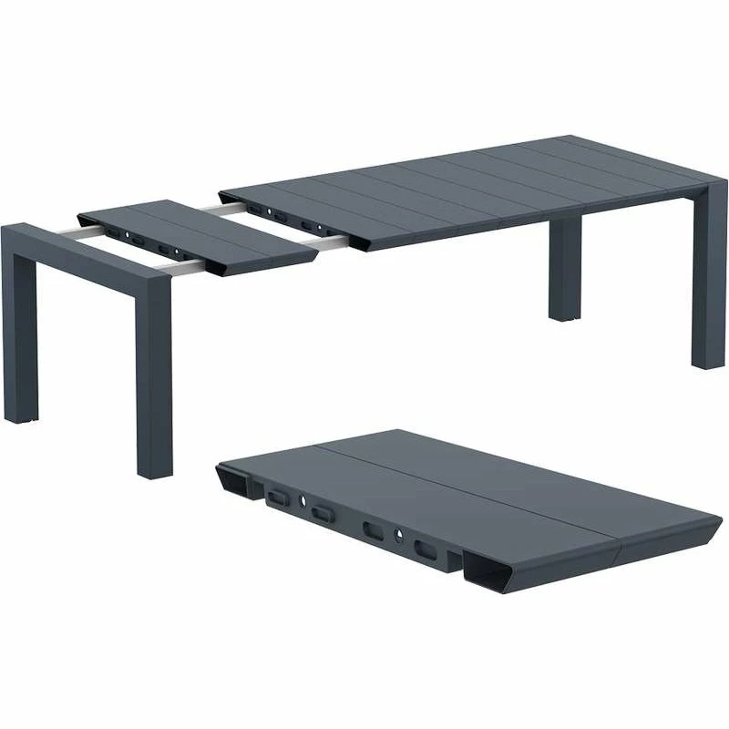 Siesta VEGAS RATTAN DARK GREY 100X180/220Χ75εκ. ΕΠΕΚΤ.ΤΡΑΠΕΖΙ 3 Siesta VEGAS RATTAN DARK GREY 100X180/220Χ75εκ. ΕΠΕΚΤ.ΤΡΑΠΕΖΙ - Image 3