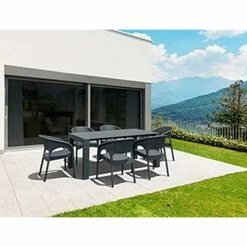 Siesta VEGAS RATTAN DARK GREY 100X180/220Χ75εκ. ΕΠΕΚΤ.ΤΡΑΠΕΖΙ 7 Siesta VEGAS RATTAN DARK GREY 100X180/220Χ75εκ. ΕΠΕΚΤ.ΤΡΑΠΕΖΙ -κατάστημα καρεκλών vegas rattan dark grey 100x180 220χ75εκ επεκττραπεζι 3