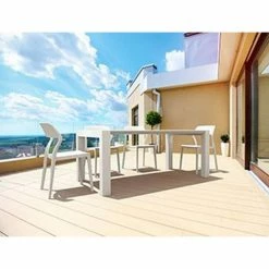 Siesta VEGAS WHITE 100X180/220Χ75εκ. ΕΠΕΚΤ.ΤΡΑΠΕΖΙ ΠΟΛ/ΝΙΟΥ -κατάστημα καρεκλών vegas white 100x180 220χ75εκ επεκττραπεζι πολ νιου 3