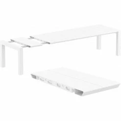 Siesta VEGAS WHITE 100X260/300Χ75εκ. ΕΠΕΚΤ.ΤΡΑΠΕΖΙ ΠΟΛ/ΝΙΟΥ -κατάστημα καρεκλών vegas white 100x260 300χ75εκ επεκττραπεζι πολ νιου 2