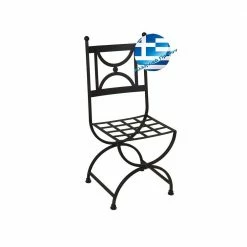 Lianos Γαλβανισμένη Μεταλλική Καρέκλα Μασίφ Κύκλος 3754