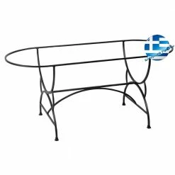 Lianos Γαλβανισμένη Οβάλ Βάση Τραπεζιού Φερ Φορζέ 3803 GALVANIZED