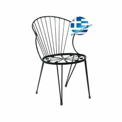 Lianos Γαλβανισμένη Στοιβαζόμενη Μεταλλική Καρέκλα 155501