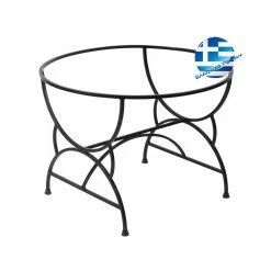 Lianos Γαλβανισμένη Στρογγυλή Βάση Τραπεζιού Φερ Φορζέ 3757 GALVANIZED
