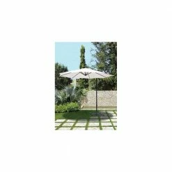 Lianos Γωνιακή Στρογγυλή Ομπρέλα Περιστρεφόμενη 360° Με Αλουμίνιο Κορμό 186754 BAHAMA