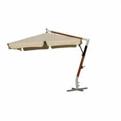 Lianos Γωνιακή Τετράγωνη Ομπρέλα Με Ξύλινο Κορμό 155521