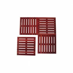 Lianos Δάπεδο Ξύλινο Κήπου Red Shorea Wood FLOOR 50x50 CM