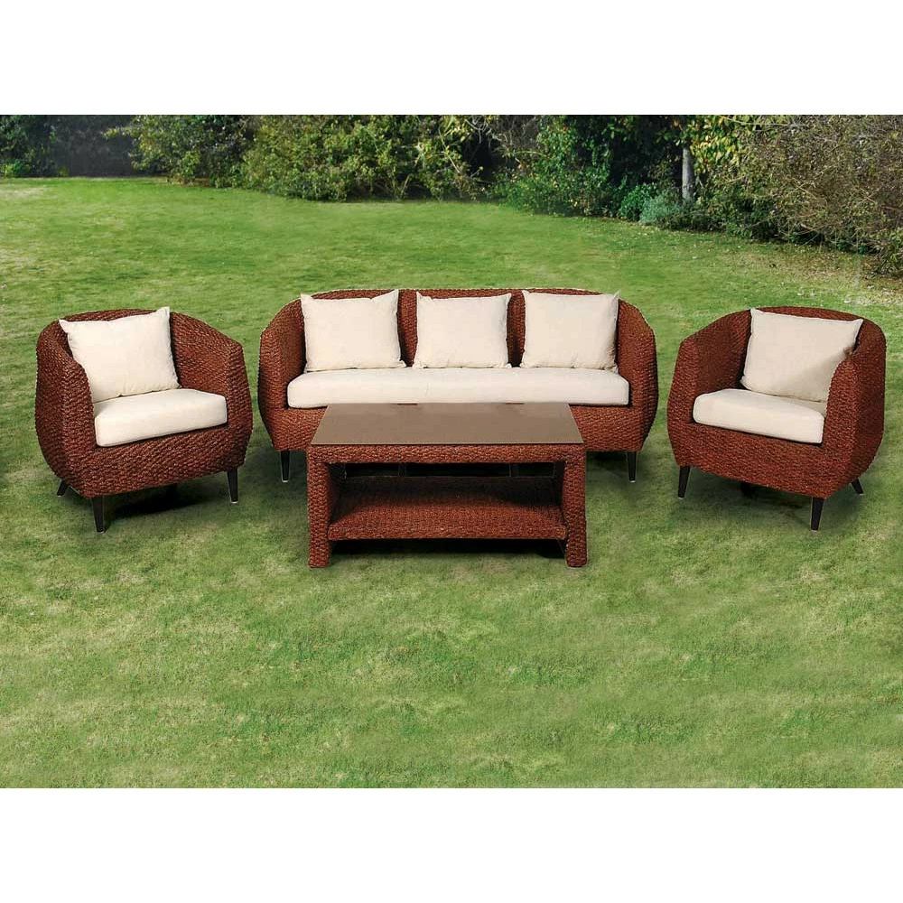 Lianos Καθιστικό Σέτ 4 Τεμαχίων Υδρουακυνθου 100149-180 DARK SET 1 Lianos Καθιστικό Σέτ 4 Τεμαχίων Υδρουακυνθου 100149-180 DARK SET