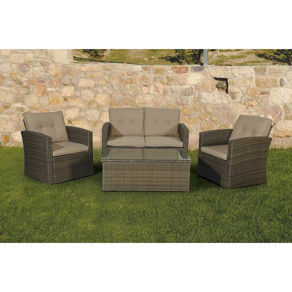 Lianos Καθιστικό Σέτ Rattan 4 Τεμαχίων 166121 1 Lianos Καθιστικό Σέτ Rattan 4 Τεμαχίων 166121