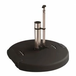 Lianos Μάυρη Τσιμεντένια Βάση Ομπρέλας 60Kgr Με Λαβή Και Ρόδες RLTH-60B