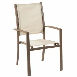 Lianos Μεταλλική Στοιβαζόμενη Πολυθρόνα Με Textilene Ύφασμα 154545