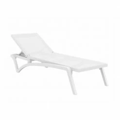 Ξαπλώστρα SIESTA PACIFIC WHITE/TURQUOISE ΠΟΛ/ΝΙΟΥ -κατάστημα καρεκλών ξαπλώστρα pacific 5