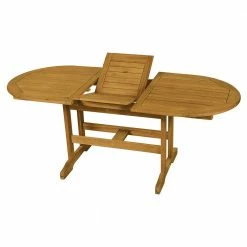 Lianos Οβάλ Επεκτεινόμενο τραπέζι Acacia STA-15/20 AC