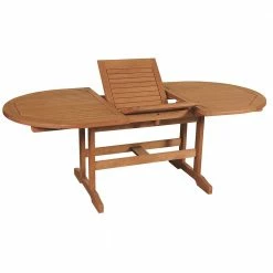 Lianos Οβάλ Επεκτεινόμενο τραπέζι Balau Wood MER-20-H