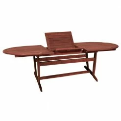 Lianos Οβάλ Επεκτεινόμενο τραπέζι Red Shorea T5301MOR OVAL