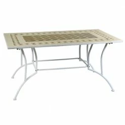 Lianos Παραλ/μο Μεταλλικό Τραπέζι Mosaic TC013-WP