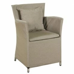 Lianos Πολυθρόνα Με Ύφασμα Και Μαξιλάρι Με Σκελετό Αλουμινίου TULIP CHAIR 02B