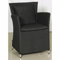 Lianos Πολυθρόνα Με Ύφασμα Και Μαξιλάρι Με Σκελετό Αλουμινίου TULIP CHAIR 03B