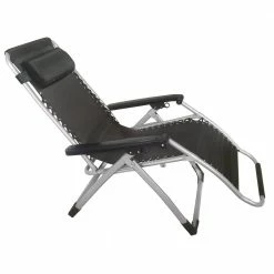 Lianos Πτυσσόμενη Μεταλλική Πολυθρόνα Με Ανάκλιση Και Textilene Ύφασμα 176292