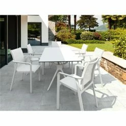 Siesta Σετ Τραπεζαρίας 7τμχ Air Pacific White 180X90X74εκ.