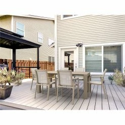 Siesta Σετ Τραπεζαρίας 7τμχ Vegas Pacific Taupe 100X180/220Χ75εκ.