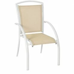 Lianos Στοιβαζόμενη Πολυθρόνα Αλουμινίου Με Textilene Ύφασμα 101022